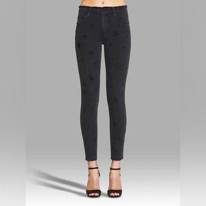 MOTHER Denim Double Fray Charmer Jean - Written in the Stars size 25